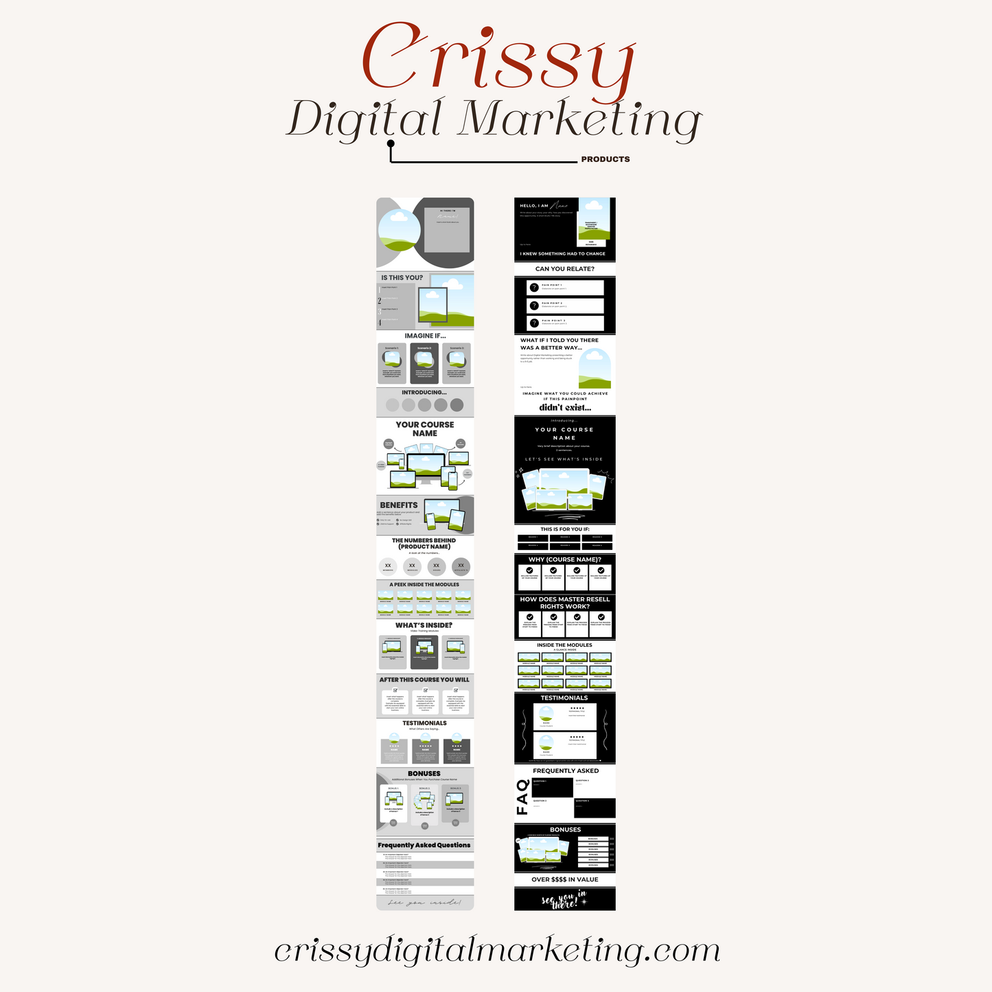 Customizable Stan Store & Beacons AI Canva Template — Bilingual Personal Store Design Kit (English & Spanish) | 30 Color Variations Digital Guide