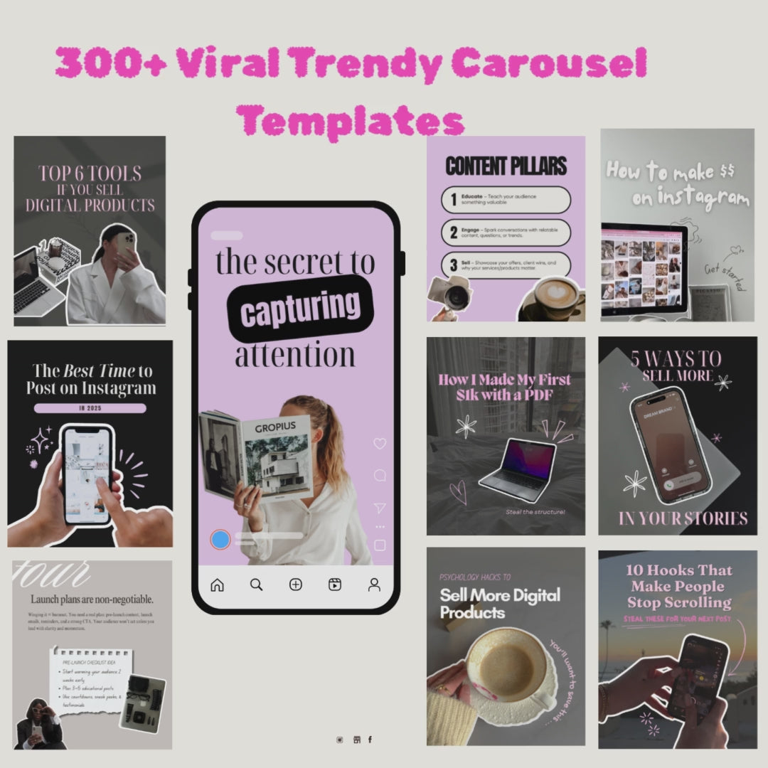 The Aesthetic Carousel Bundle – Crissy Digital Marketing